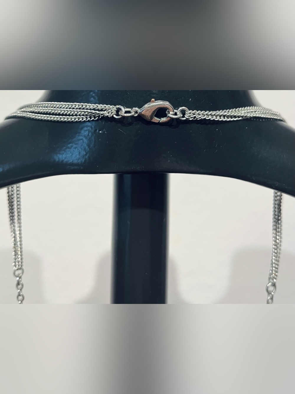 Vintage Silver-Tone Multi-Disc Chain Necklace - Picture 5 of 5